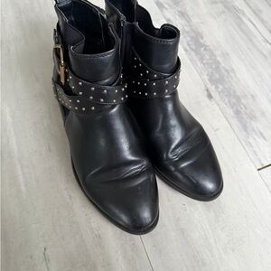 Primark Black Studded Ankle Booties Girls